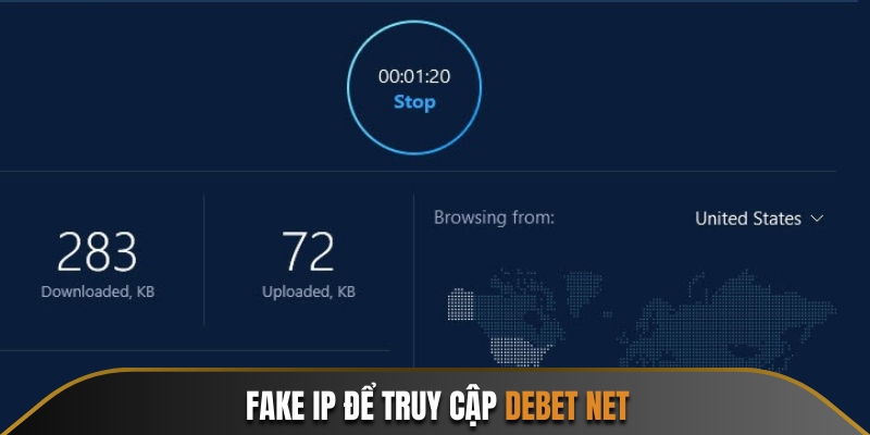 Tải phần mềm fake IP để khắc phục link bị chặn