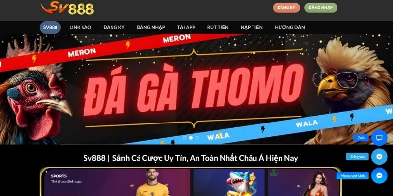 Giao diện SV888 được thiết kế để tối ưu trải nghiệm của bạn